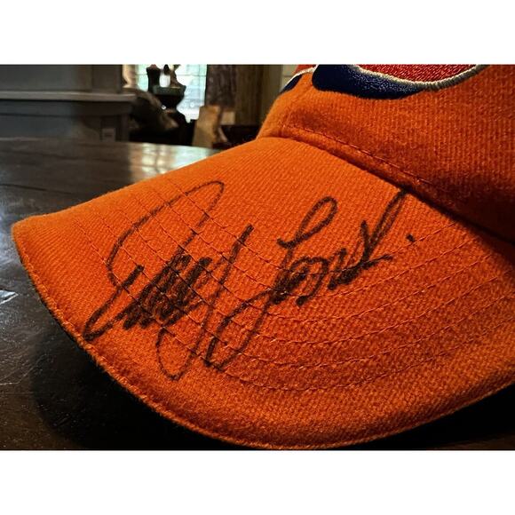 Tony Stewart & Other Unknown Autographed Hat Orange New NWT #20 Racing Nascar - Picture 2 of 9